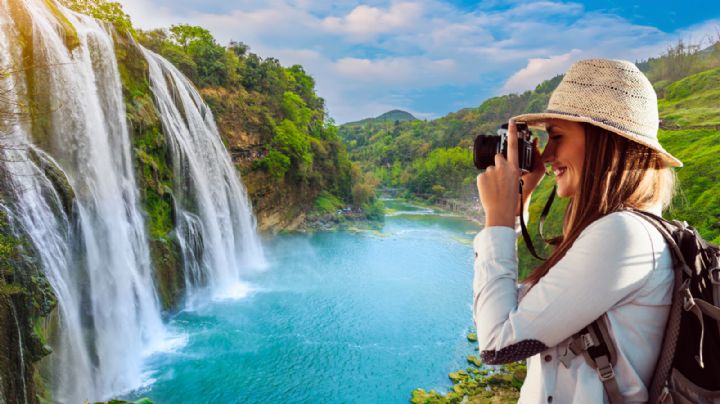 El edén de San Luis Potosí con una cueva de agua cristalina y una cascada majestuosa