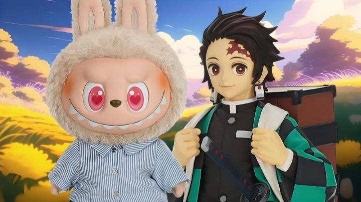 Así luciría un Labubu si fuera un personaje de Demon Slayer
