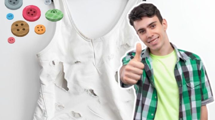 El mejor truco casero rápido y fácil para arreglar las remeras rotas y con agujeros