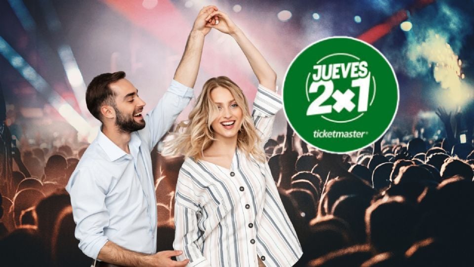 Jueves 2x1 Ticketmaster, conciertos disponibles con boletos gratis.